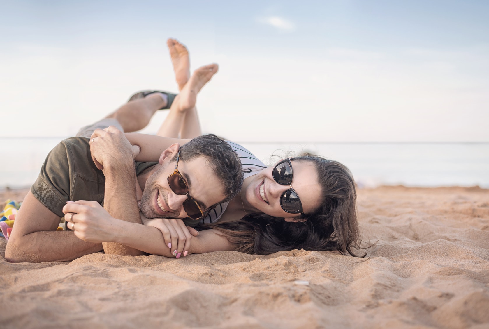 Pärchen am Strand