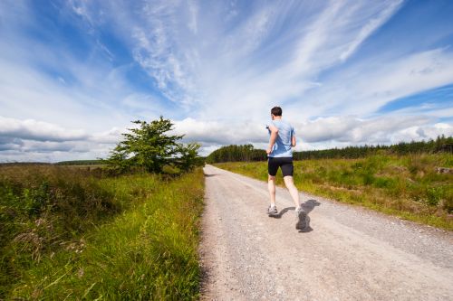 Jogger auf Straße